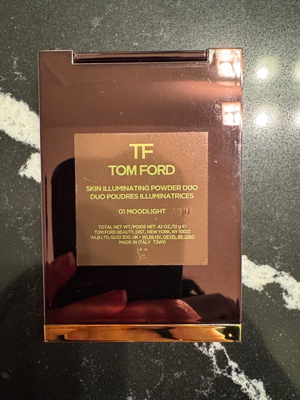 Tom Ford Highlighter Duo in Rose Gold & Gold Compact